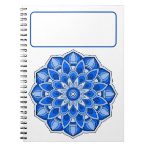 Cuaderno Mandala azul