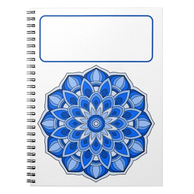 Cuaderno Mandala azul (Frente)