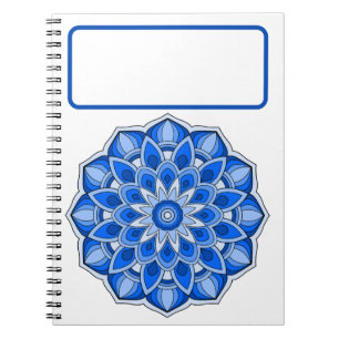 Cuaderno Mandala azul
