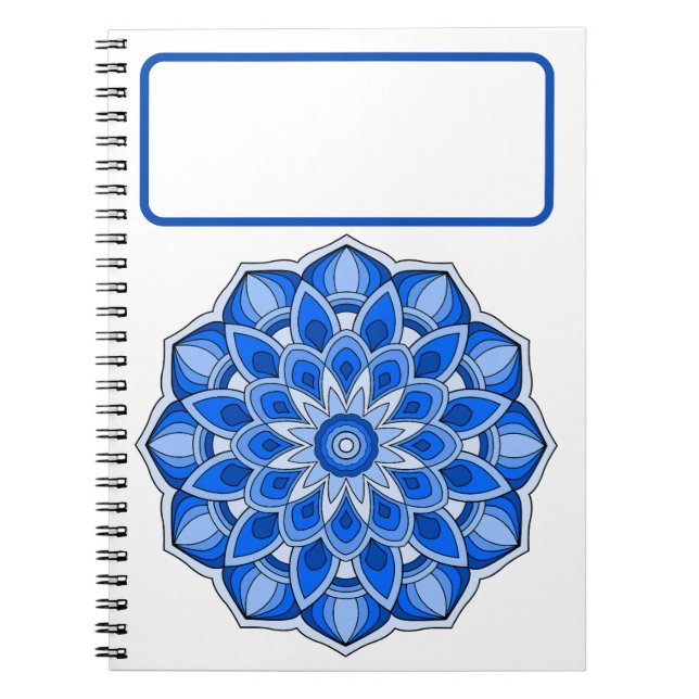 Cuaderno Mandala azul (Frente)