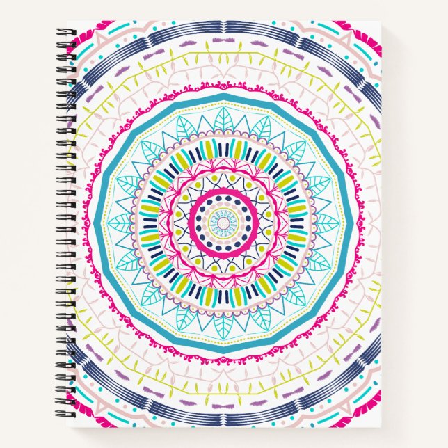 Cuaderno mandala colorida (Anverso)