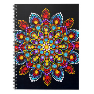 Cuaderno mandala colorida