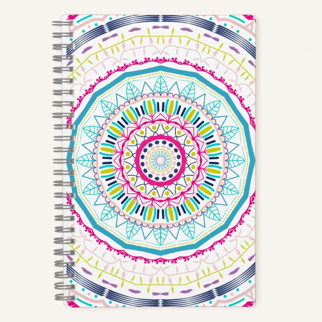 Cuaderno mandala colorida (Anverso)