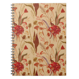 Cuaderno Mandala colorida, patrón étnico vintage.