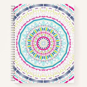 Cuaderno mandala colorido