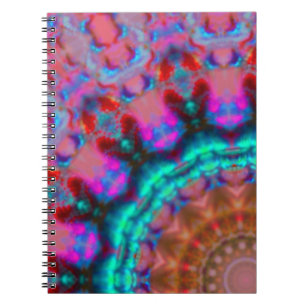 Cuaderno Mandala-colorrosa-rojo-azul-caleidoscopio rm