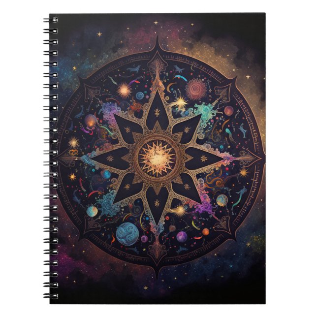 Cuaderno Mandala Cosmic Visionary Art Notebook (Frente)