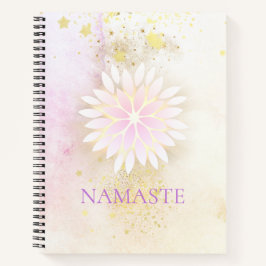 Cuaderno *~* Mandala Dahlia Pastel Lavender Peach AP2