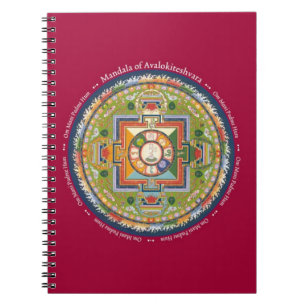CUADERNO - mandala de Chenrezig con mantra