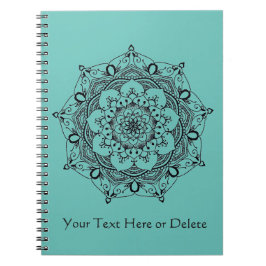 Cuaderno Mandala de encargo de la flor de la alheña de las