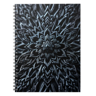 Cuaderno Mandala de metal oscuro
