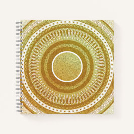 Cuaderno Mandalá de Oro y Brillo