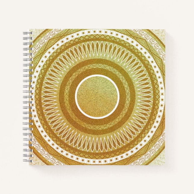 Cuaderno Mandalá de Oro y Brillo (Anverso)