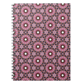 Cuaderno Mandalá de pluma rosa boho