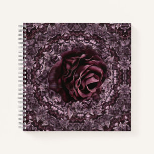 Cuaderno Mandala de rosa 