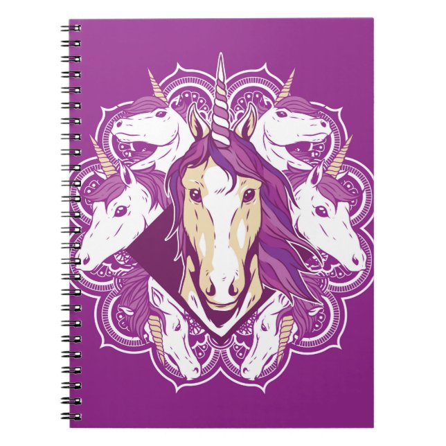 Cuaderno Mandala de Unicorn (Frente)
