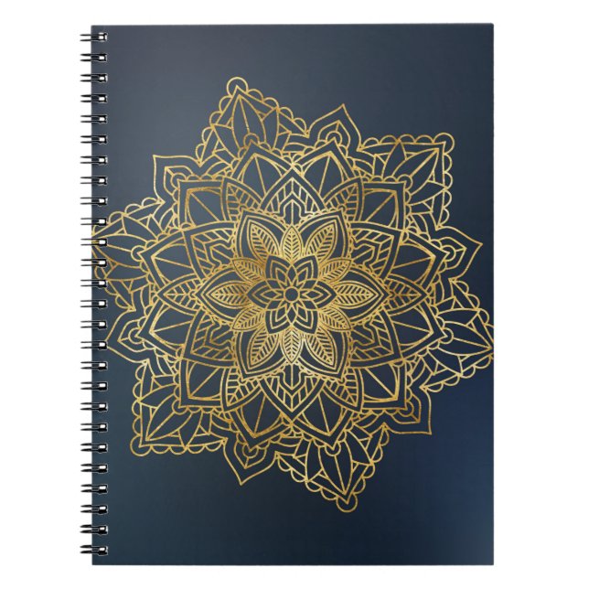 Cuaderno Mandala dorada (Frente)
