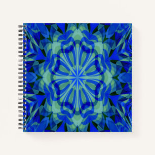 Cuaderno Mandala en azul...