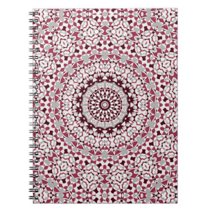 Cuaderno Mandala es gris borgoña