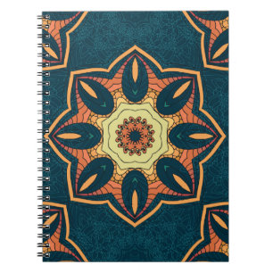 Cuaderno Mandala étnica: patrón de cosecha ininterrumpida