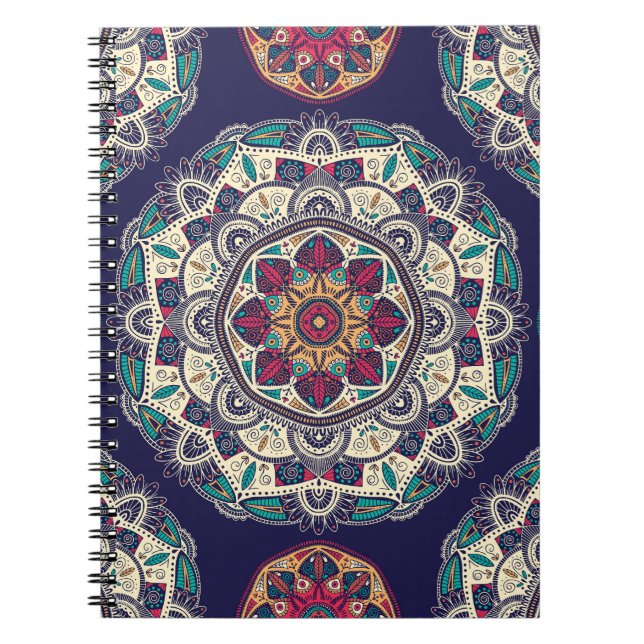 Cuaderno Mandala floral: la intemperie ornamental sin costu (Frente)