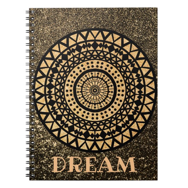 Cuaderno Mandala Gold Dream Thought Gifts Diario Book (Frente)