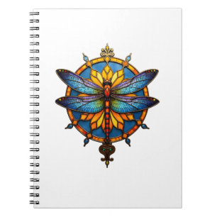 Cuaderno Mandalá Libélula Luminosa Geometría Sagrada Espiri