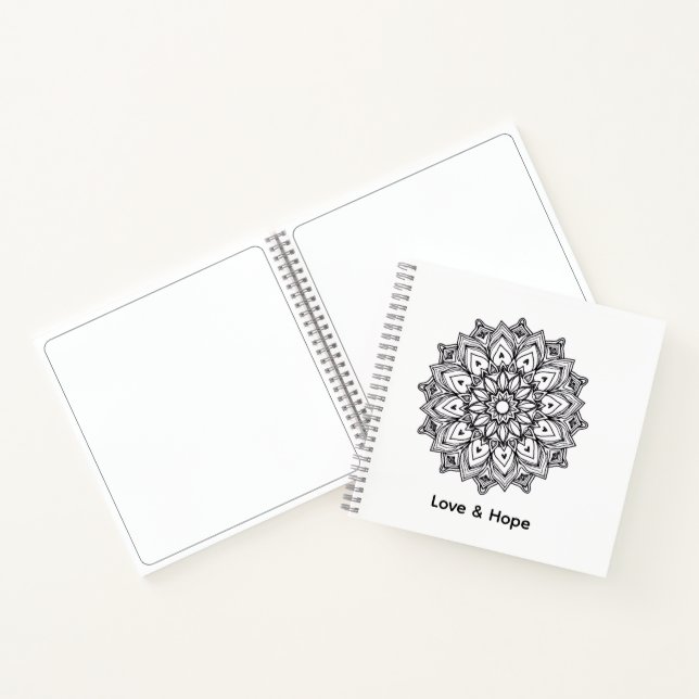 Cuaderno Mandala Love & Hope Deluxe Spiral Notebook (Interior)