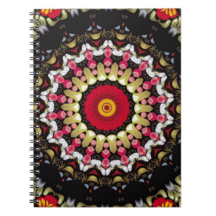 Cuaderno Mandalá Mágico Negro y Rojo