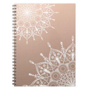 Cuaderno Mándala marrón dorado