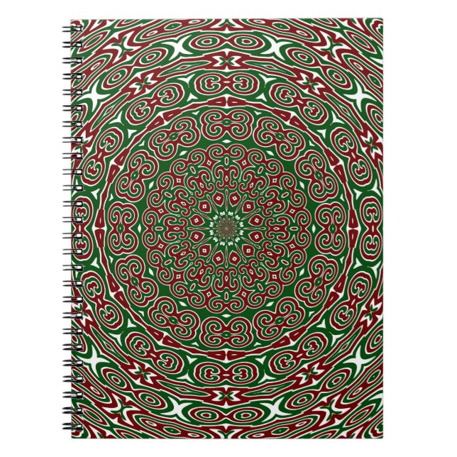 Cuaderno Mandalá Navideño Ornamental (Frente)