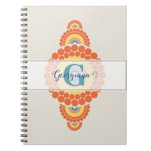 Cuaderno Mandala ornamental de verano de verano del océano 