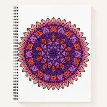Mandala púrpura y rosa