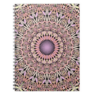 Cuaderno Mandala rosa con estilo