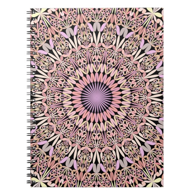 Cuaderno Mandala rosa con estilo (Frente)