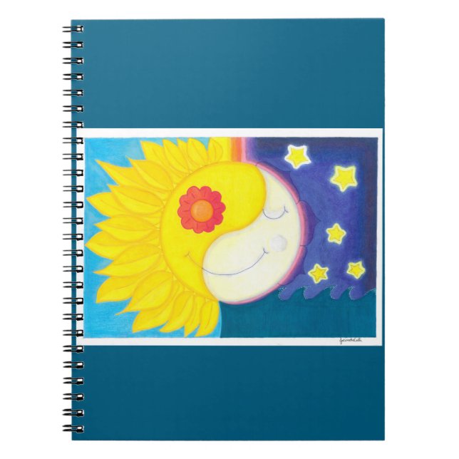 Cuaderno Mandala: Solflor e Luaflor (Frente)