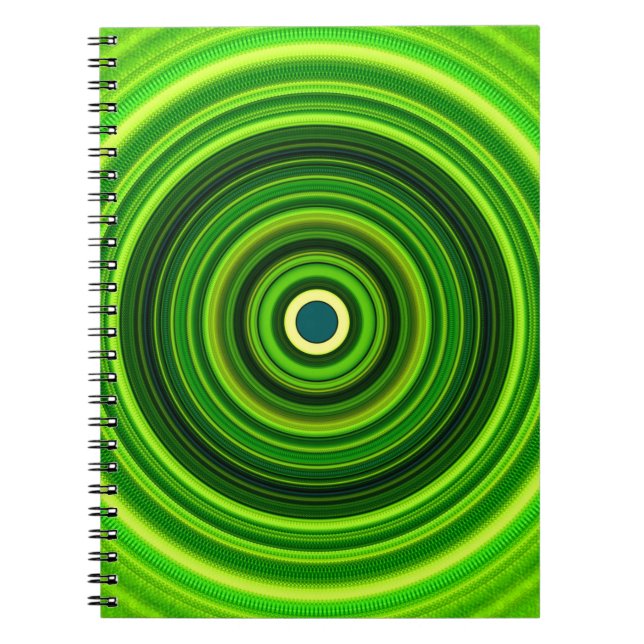 Cuaderno Mandala verde geométrica-25436 (Frente)