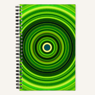 Cuaderno Mandala verde geométrica-25436