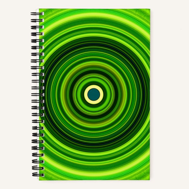 Cuaderno Mandala verde geométrica-25436 (Anverso)