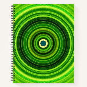 Cuaderno Mandala verde geométrica-25436
