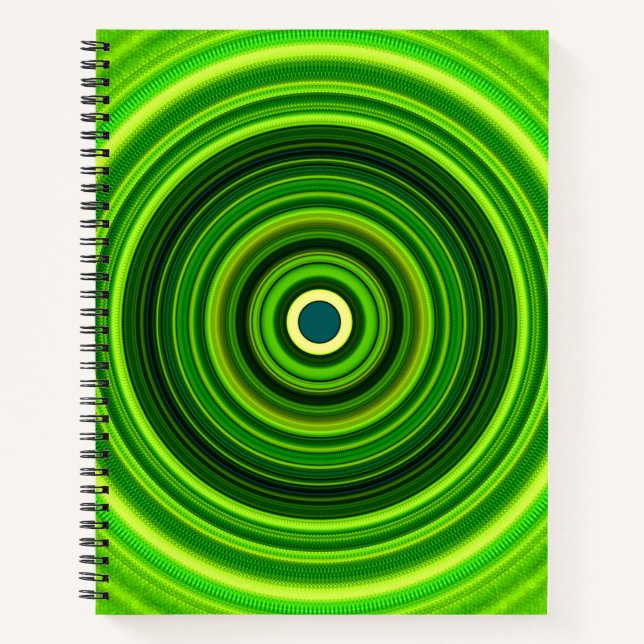 Cuaderno Mandala verde geométrica-25436 (Anverso)