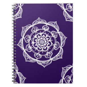 Cuaderno Mandalas en púrpura