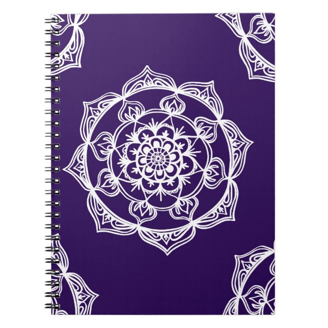 Cuaderno Mandalas en púrpura (Frente)