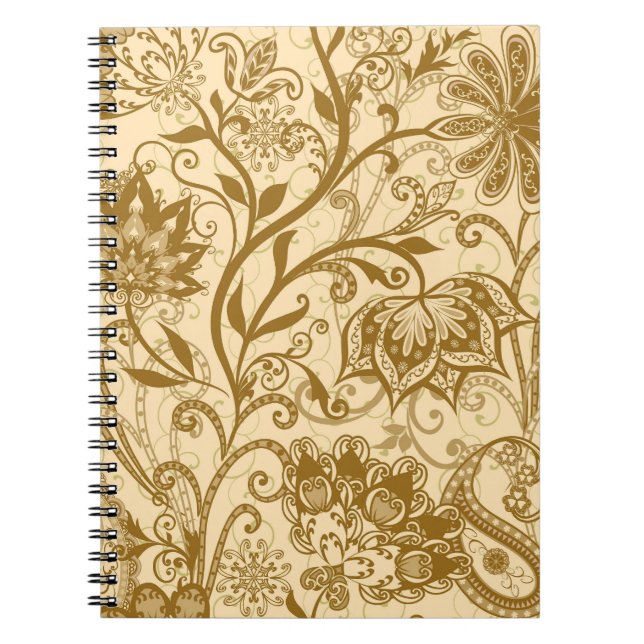 Cuaderno Mandalas étnicas: Patrón de estilo indio (Frente)