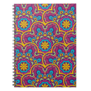Cuaderno Mandalas repiten desi de etnia india tribal
