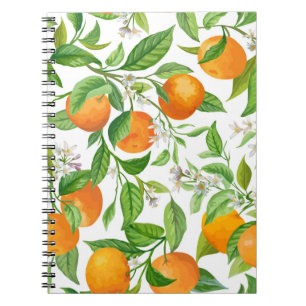 Cuaderno Mandarín: Patrón tropical colorido
