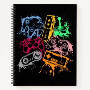 Cuaderno Mandos de Consolas de Videojuegos Retro 80's 90's