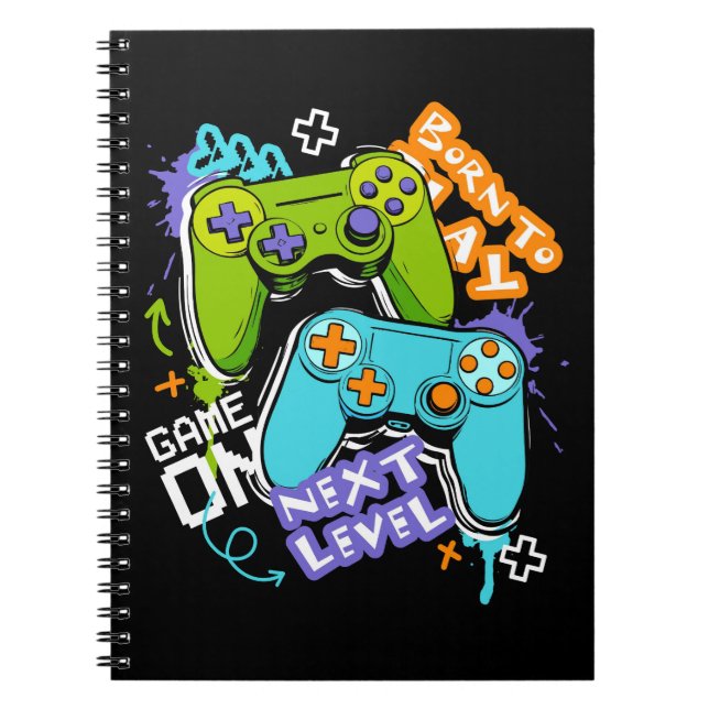 Cuaderno Mandos de juego Graffiti  Gaming Nacido Para Jugar (Frente)