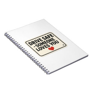 Cuaderno Manejar a salvo - Alguien Te ama pegatinas,