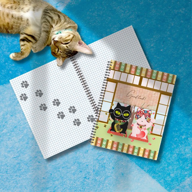 Cuaderno Maneki Neko Lucky Poiluna (Maneki Neko Lucky Poiluna Notebook)